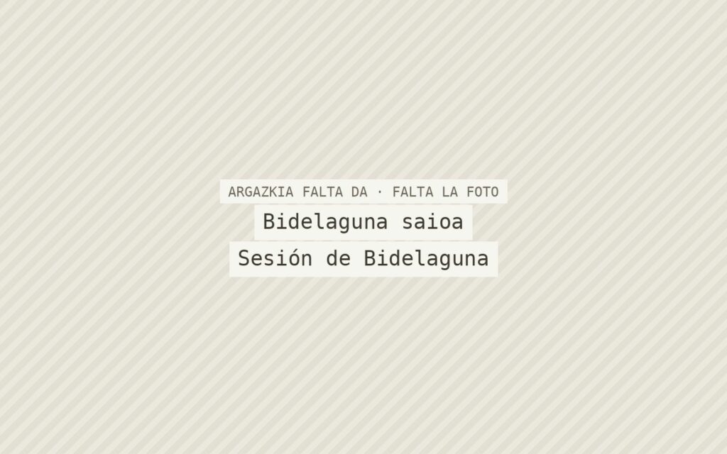 Bidelaguna saioa