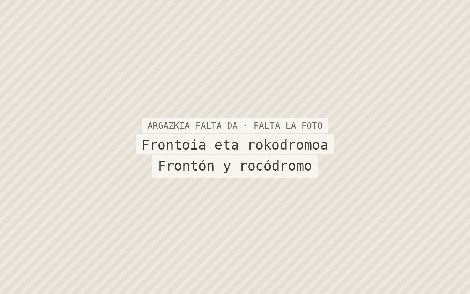 Frontoia eta rokodromoa