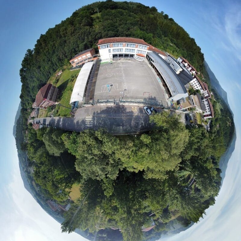 Kontxa Eskola eta Karrantza Harana, 360 graduko ikuspegia